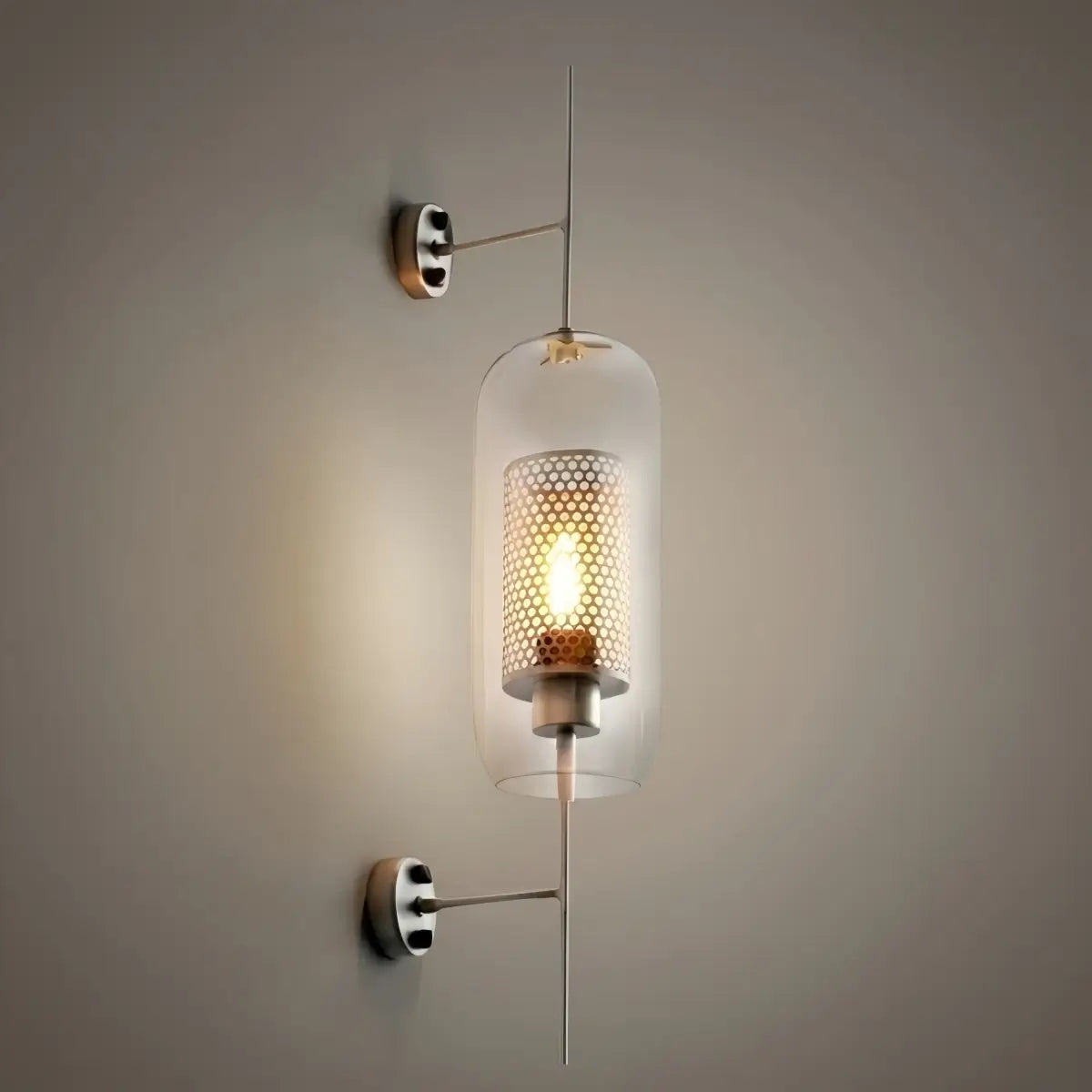Vetro Royal Glass/Copper Wall Lamp